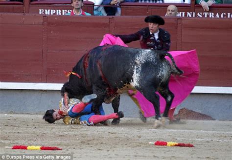 BEST FB KL: Horrific moment young bullfighter is gored through the ...