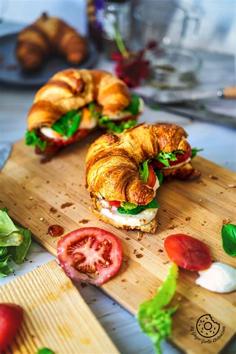 Caprese Croissant Sandwich - (Step-By-Step Picture + Video Recipe) | My ...