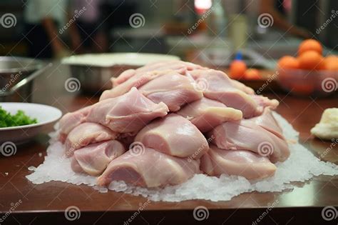 Chicken Meat Production Process from Farm To Processing Stock ...