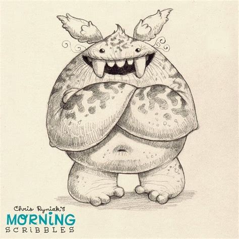 CHRIS RYNIAK | Cute monsters drawings, Monster drawing, Cute drawings