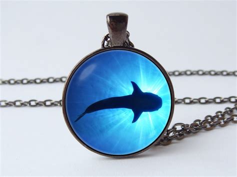 Shark Jewelry Shark Necklace Ocean Pendant Ocean Gift Sea Pendant Shark ...