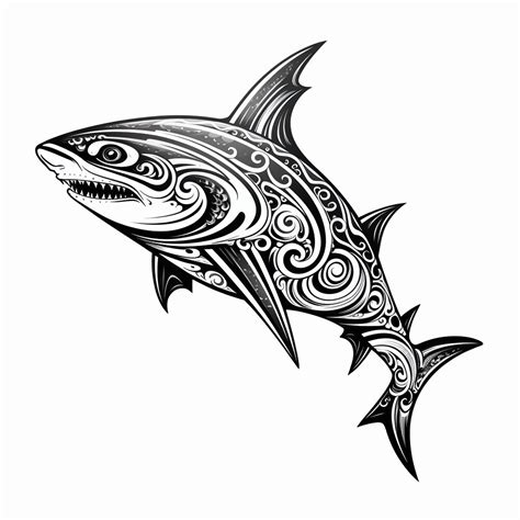 Shark Tattoo Simple Shark Tattoo Tattoo Flash Digital Download Shark ...