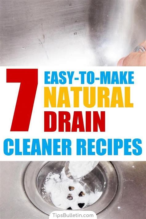 How to make 7 natural drain cleaner recipes using simple products like ...