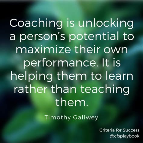 30 Inspirational Quotes on Sales Coaching - Criteria For Success