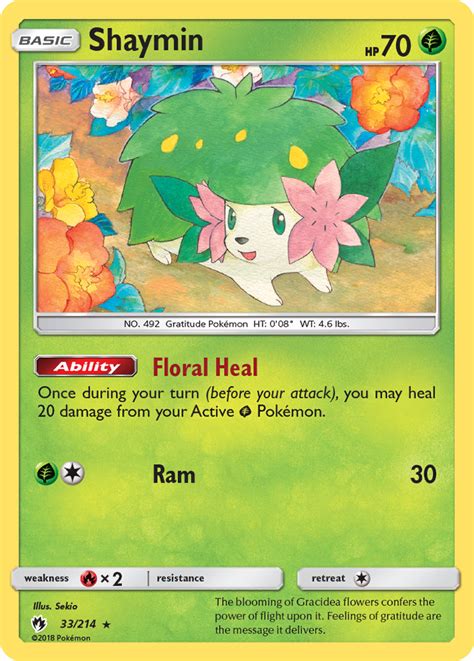 Shaymin 33 (Lost Thunder 2018) Pokemon Card