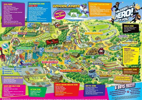 Woodlands Park Map | Woodlands Family Theme Park Devon