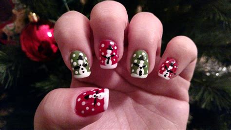 Winter Snowmen Nail Art - Holiday Snowman Nail Art, Holiday Nail Art ...