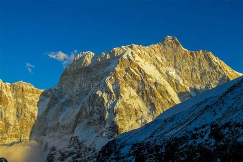 Mountain Glacier Landscape and Scenic View of Kangchenjunga or ...