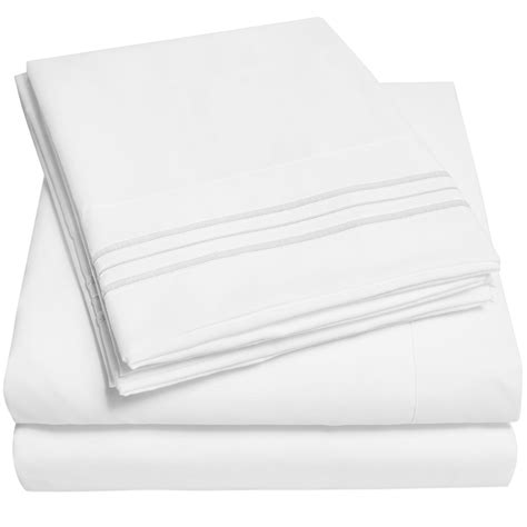 Sweet Home Collection 1800 Series Bed Sheets - Extra Soft Microfiber Deep Pocket Sheet Set ...