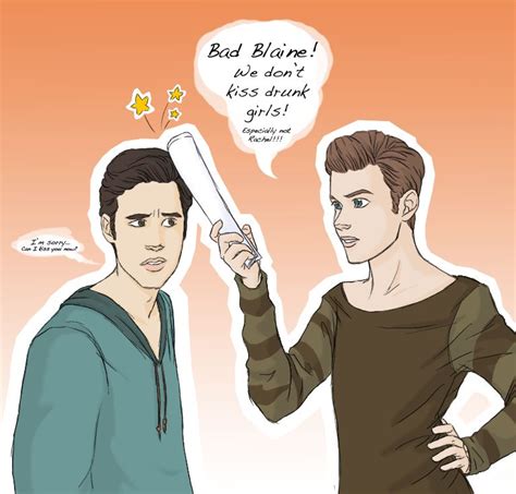 Klaine - Le Scolding by yu-oka on deviantART | Klaine, Blaine and kurt, Glee