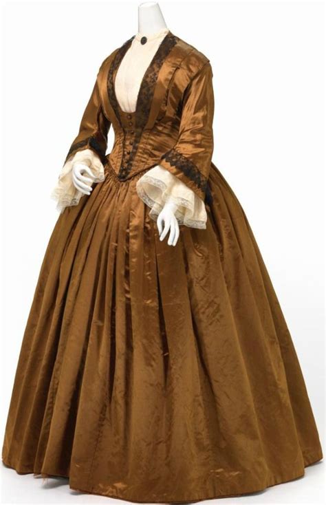 1845-1850 brown silk in National Gallery of Victoria, Australia ...