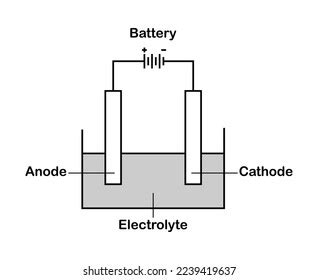 Vector Illustration Electrochemical Cell Diagram On Stock Vector (Royalty Free) 2239419637 ...