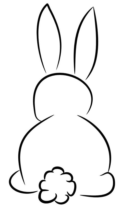 Easter Bunny Drawing Outline