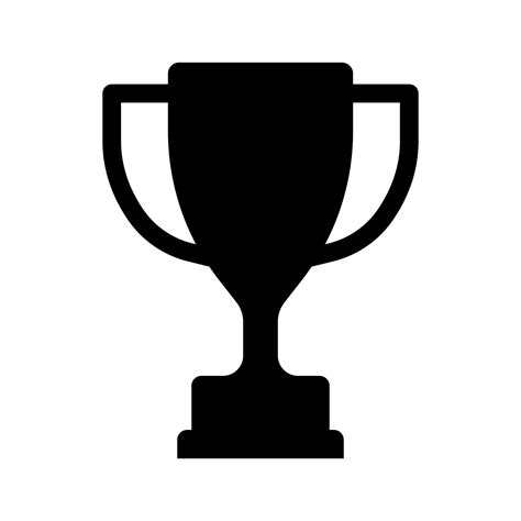 Trophy vector icon isolated on white background 8296131 Vector Art at ...