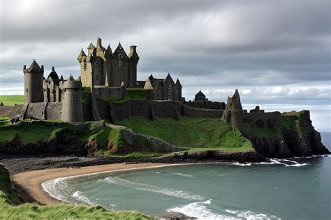 Premium AI Image | Dunluce Castle