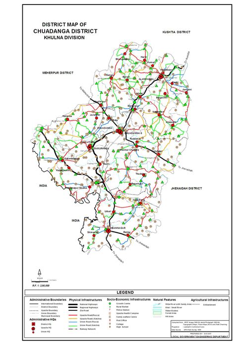 Chuadanga District [Upazila wise Mouza Maps & Information]