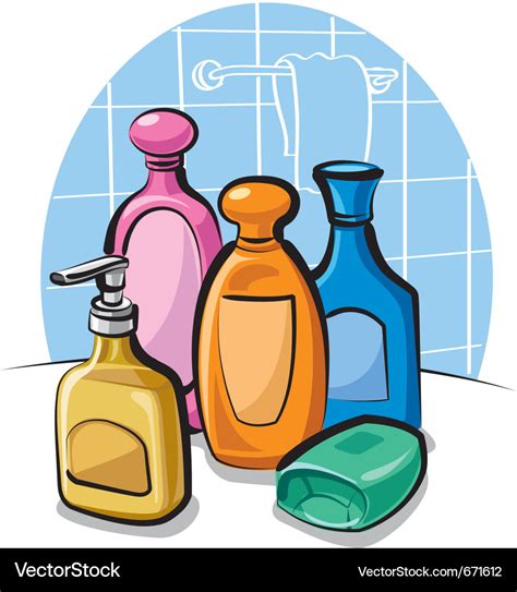 Shampoo and soap Royalty Free Vector Image - VectorStock