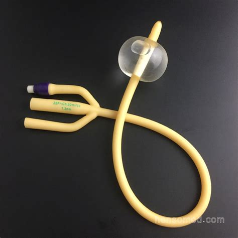 3-way Latex Foley Catheter Hard Valve | Henso Medical