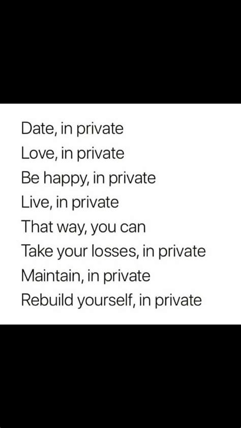 Private Relationship Quotes - ShortQuotes.cc