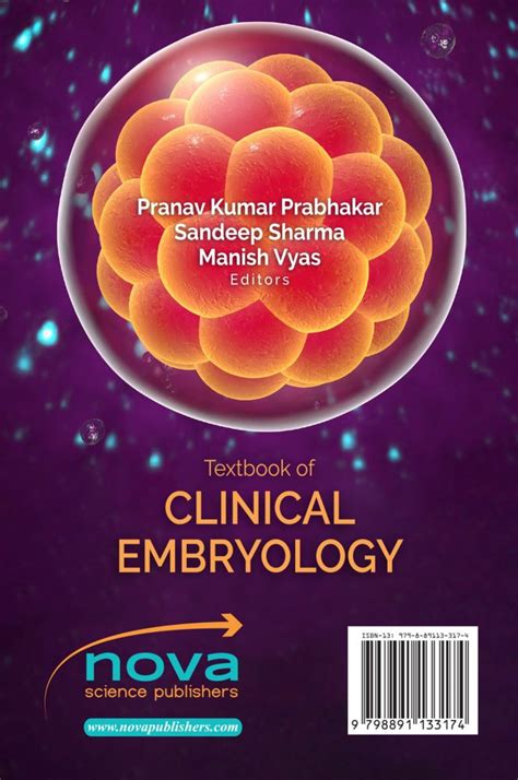 Textbook of Clinical Embryology – Nova Science Publishers