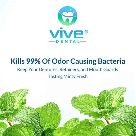 Denture Cleaning Tablets - Removes Bacteria & Stains - Vive Health