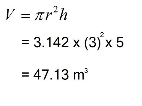 How To Calculate Volume Of a Cylinder