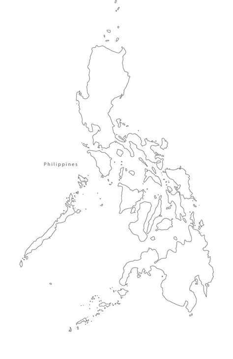 Printable Philippines Map Outline – Free download and print for you.