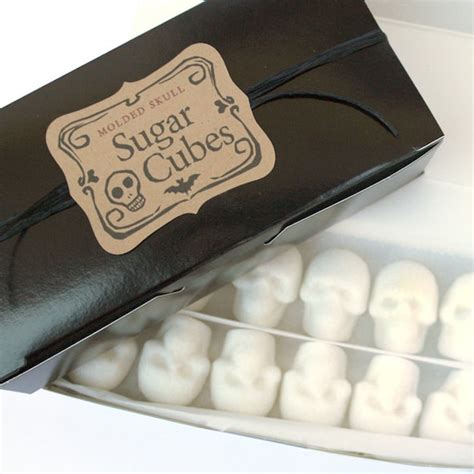 SUGAR SKULL CUBES Bulk Sugar Cubes 1 Box 36 Sugar Cube