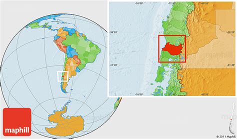 Political Location Map of VALDIVIA