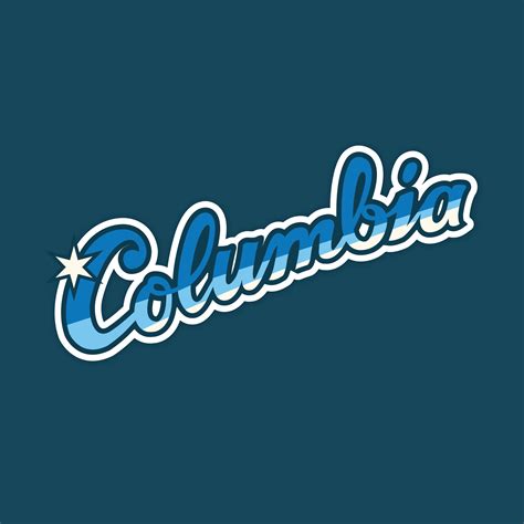 Script Columbia Flag Design — Cait Maloney Creative