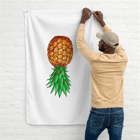 Swinger Flag Upside Down Pineapple Flag Swinger Party Flag - Etsy