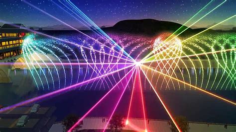 Self Designed Outdoor Laser Light Show With Music Dancing Water Fountain