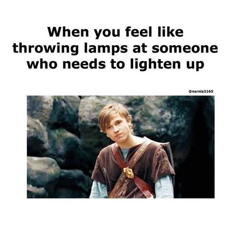 Yep. Especially when they don't like narnia | Narnia, Chronicles of narnia books, Narnia movies