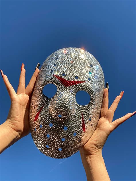 Rhinestone Jason Friday the 13th Mask - Etsy