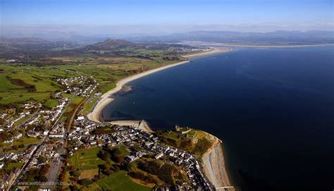 Criccieth Llyn Peninsula Wales from the air | aerial photographs of ...