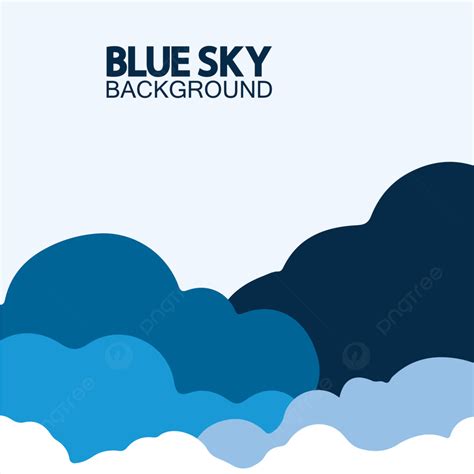 Blue Sky With Clouds Background Vector Illustration Design, Sky, Background, Design Background ...