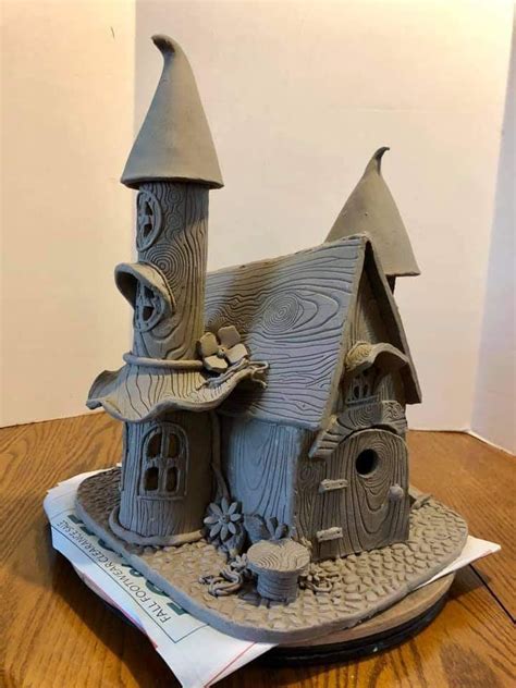 Pin by Diane Murray on creative projects | Clay fairy house, Fairy house crafts, Pottery houses