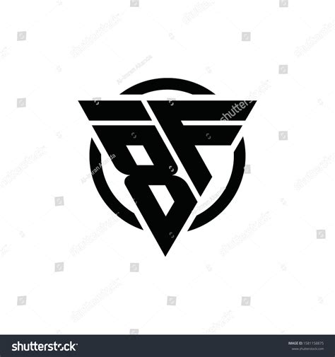 8f F8 Triangle Logo Circle Monogram Stock Vector (Royalty Free ...