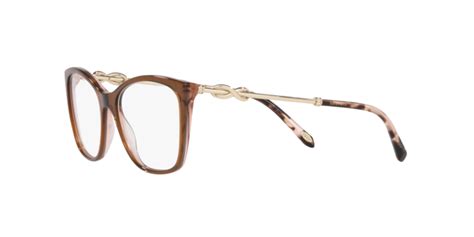 Tiffany TF2160B 8255 Brown On Pink Grey Eyeglasses for Woman – LookerOnline