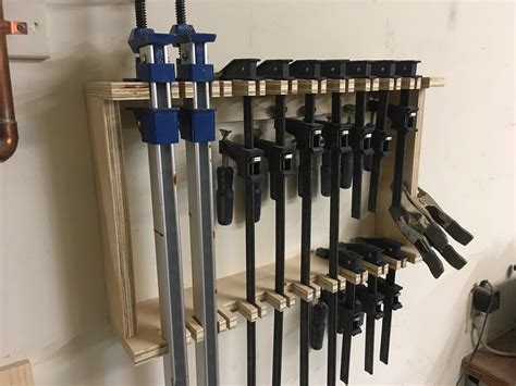 Wall-mounted clamp holder : r/woodworking