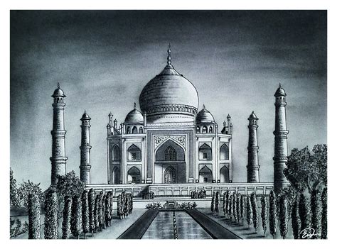 Update more than 71 taj mahal sketch painting best - seven.edu.vn