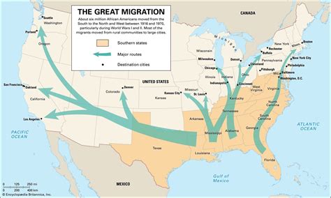 Great Depression Migration Map