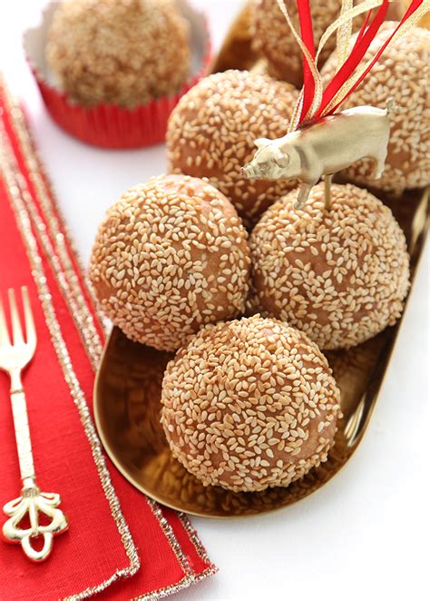 Fried Sesame Balls for Chinese New Year | Sprinkle Bakes