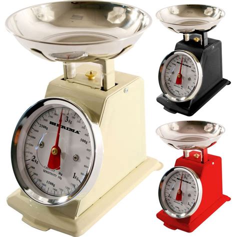 NEW 3KG TRADITIONAL WEIGHING KITCHEN SCALE BOWL RETRO SCALES MECHANICAL ...