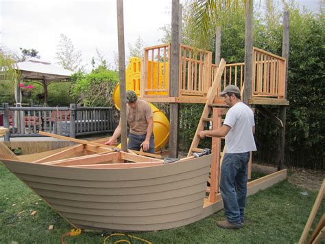 diy pirate ship playhouse - Deedee Chappell