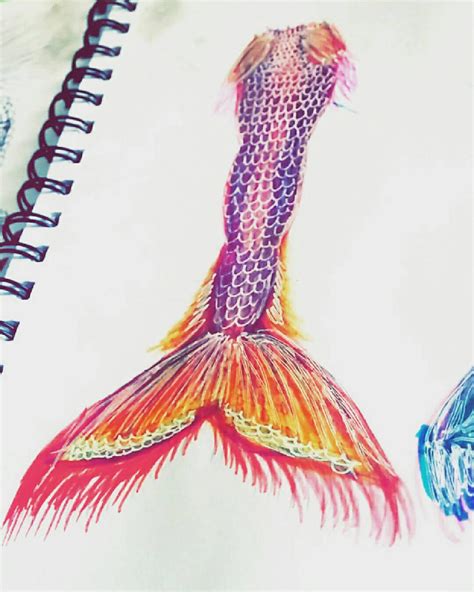 a mermaid tail by Baciamiart on DeviantArt