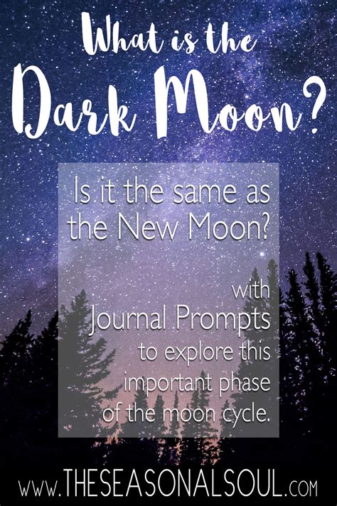 How Does the Dark Moon Energy Encourage Your Personal Growth? - The Seasonal Soul