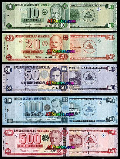 Nicaragua banknotes - Nicaragua paper money catalog and Nicaraguan ...