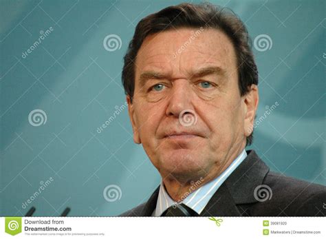 Gerhard Schroeder editorial image. Image of politician - 39081920