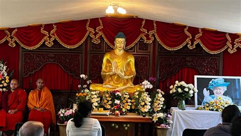 Queen Elizabeth II - Tributes from Mahamevnawa Buddhist monastery - UK